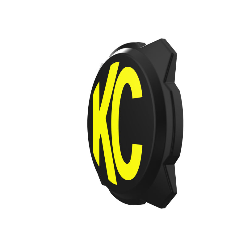 KC HiLiTES 6in. Hard Cover for Gravity Pro6 LED Lights (Single) - Black w/Yellow KC Logo - Racecraft Industries