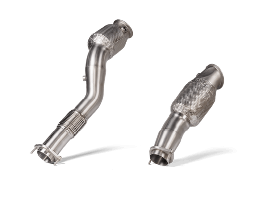 Akrapovic 2021+ BMW M3 (G80)/M4 (G82)/ BMW M2 (G87) DownPipe w/Catalytic Converter (SS) - Racecraft Industries
