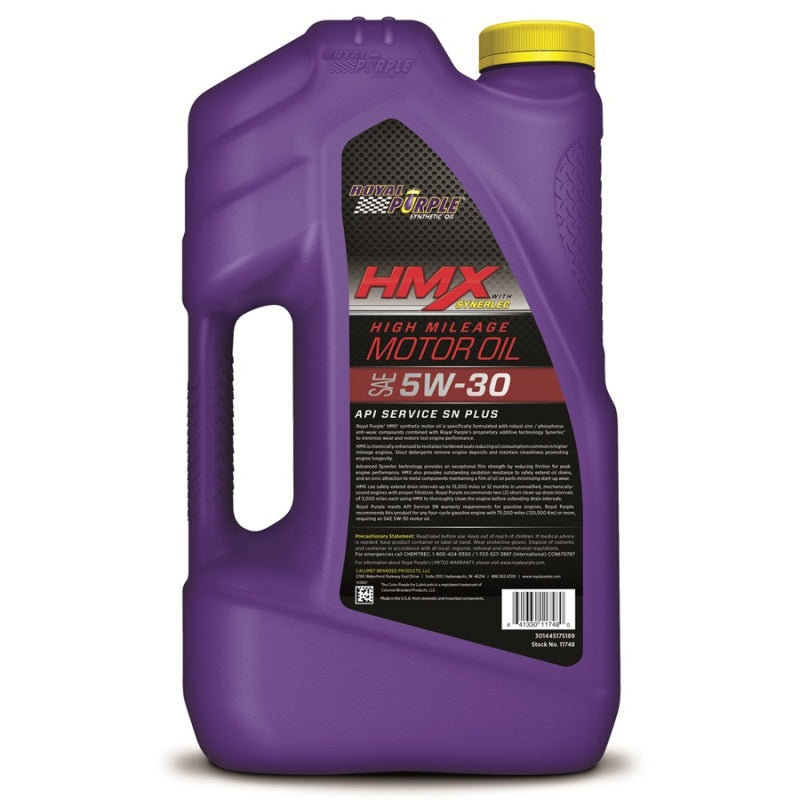 Royal Purple HMX Premium Synthetic High Mileage 5W-30 Motor Oil - 5 Quart - Racecraft Industries