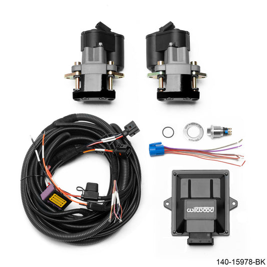Wilwood Electronic Parking Brake Rear Retrofit Kit - 0.810in Rotor Black - Racecraft Industries