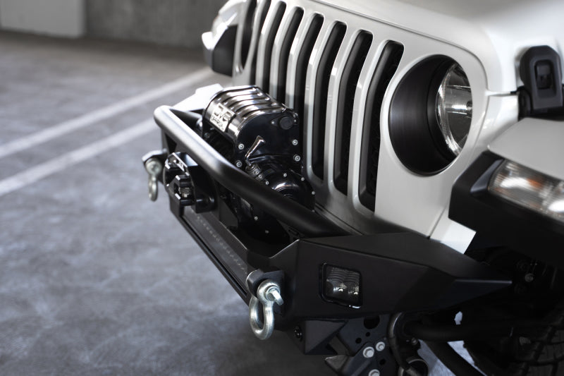 DV8 Offroad 18-23 Jeep Wrangler JL / 20-23 Jeep Gladiator JT FS-7 Mid-Width Winch Front Bumper - Racecraft Industries