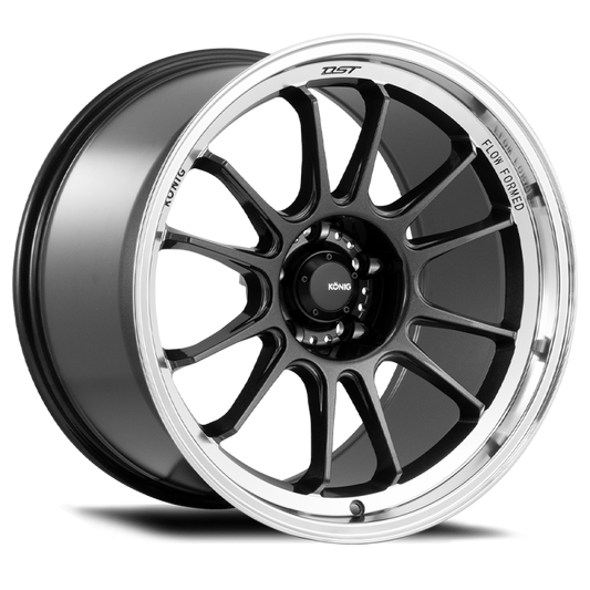Konig Hypergram 18x8.5 5x114.3 ET35 Metallic Carbon w/ Machined Lip - Racecraft Industries