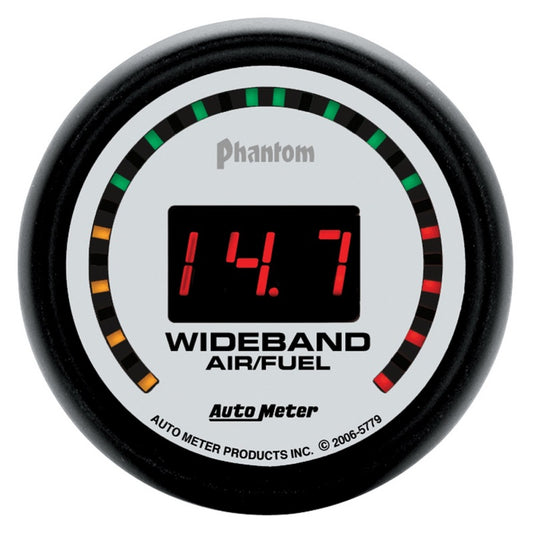 Autometer Phantom 52mm Digital 10:1-17:1 Street Wideband Air/Fuel Ratio Gauge - Racecraft Industries