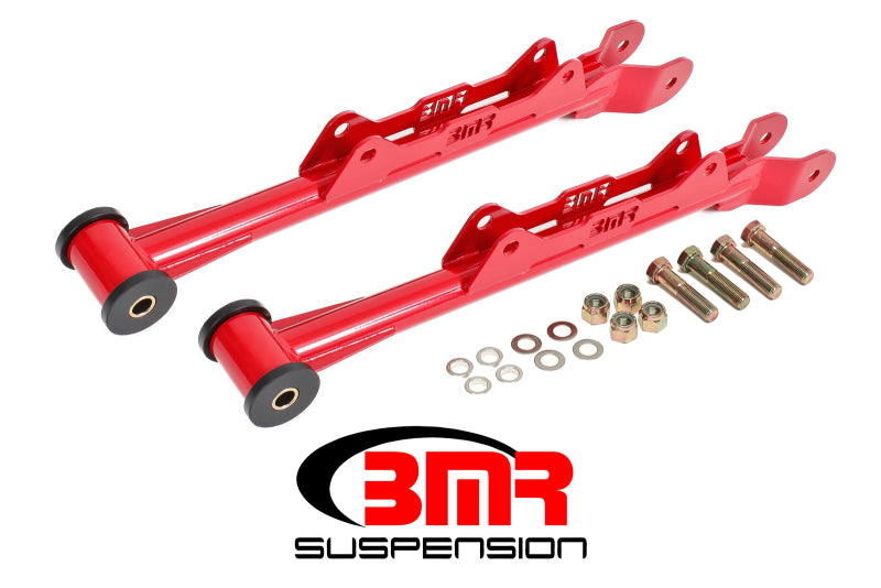 BMR 10-15 5th Gen Camaro Chrome Moly Non-Adj. Rear Lower Control Arms (Delrin) - Red - Racecraft Industries