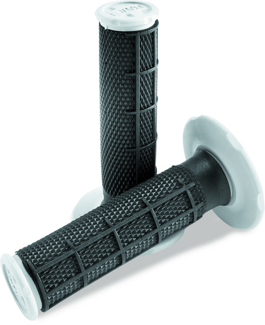 ProTaper 1/2 Waffle Grips - Dual Density Black - Racecraft Industries