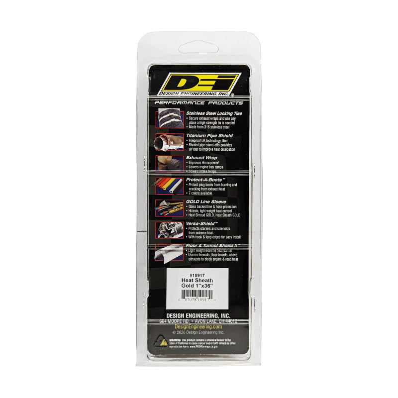 DEI Heat Sheath GOLD 1in x 36in - Racecraft Industries