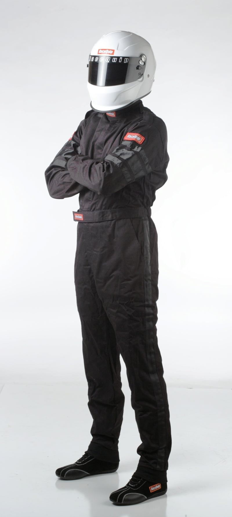 RaceQuip Black SFI-1 1-L Suit - Medium - Racecraft Industries