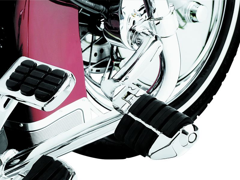 Kuryakyn Longhorn Offset Dually ISO Peg With 1-1/4in Clamp Chrome - Racecraft Industries