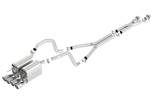 Borla 05-08 Chevrolet Corvette Coupe/Conv 6.0L/6.2L 8cyl 4spd/6spd RWD inS-Type IIin Catback Exhaust - Racecraft Industries