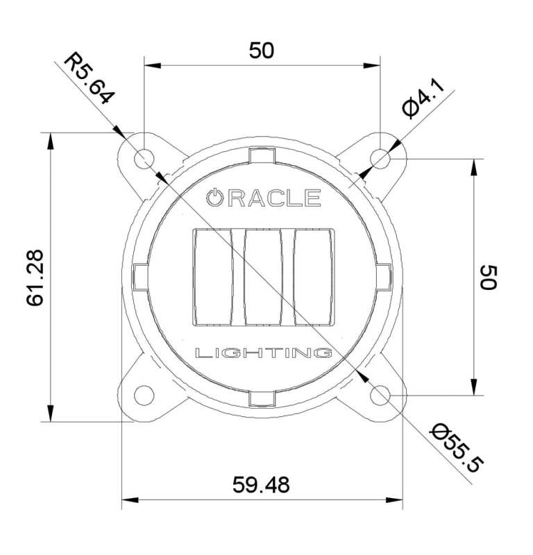 Oracle 60mm 15W Fog Beam LED Emitter SEE WARRANTY - Racecraft Industries