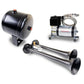 Kleinn Dual Black Horn Kit w/ 120 PSI Air Compressor / 0.5 gal Air Tank - Racecraft Industries