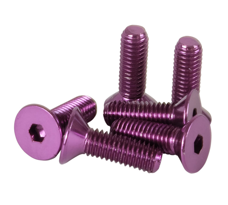 NRG Steering Wheel Screw Upgrade Kit (Conical) - Purple - Racecraft Industries