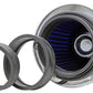 K&N Universal Air Filter Chrome Round Tapered Blue - 4in Flange ID x 1.125in Flange Length x 5.5in H - Racecraft Industries