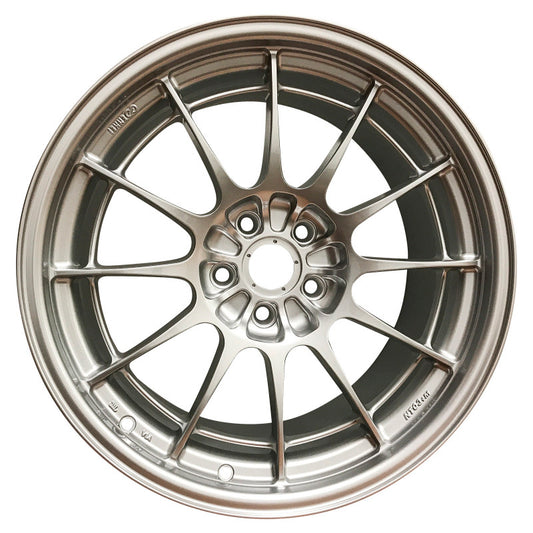 Enkei NT03+M 18x9.5 5x108 40mm Offset 72.6mm Bore F1 Silver Wheel (MIN ORDER QTY 40) - Racecraft Industries