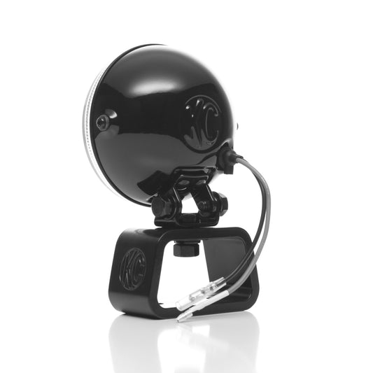 KC HiLiTES Rally 400 4in. Round Halogen Light 55w Spread Beam (Pair Pack System) - Black - Racecraft Industries