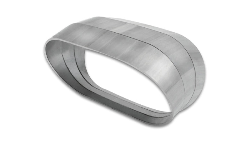 Vibrant Vertical 304 SS Nominal 3in. Oval / 2.35 in. Centerline Radius, 15 degree per cut -Set of 3 - Racecraft Industries