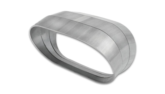 Vibrant Vertical 304 SS Nominal 3in. Oval / 2.35 in. Centerline Radius, 15 degree per cut -Set of 3 - Racecraft Industries