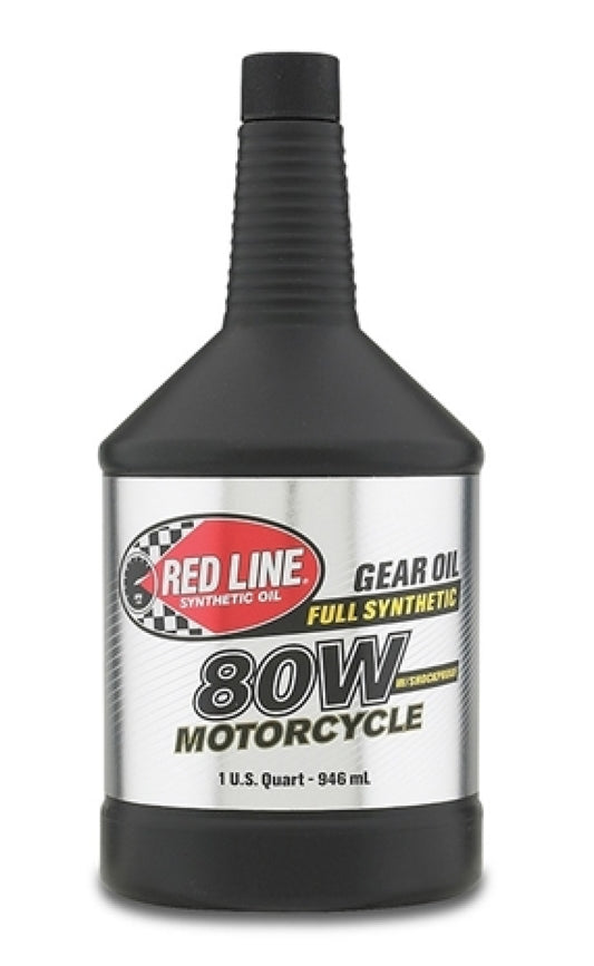 Red Line 80W Motorcycle Gear Oil w/Shockproof - Quart - Racecraft Industries