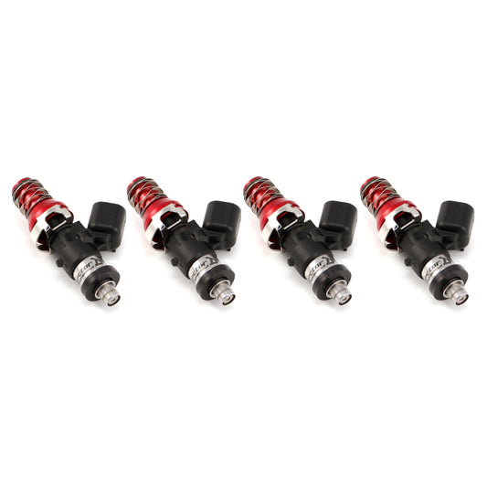 Injector Dynamics ID1050 Injectors- 11mm Top Adapter (Red)- Denso Lower Cushions (Set Of 4) - Racecraft Industries
