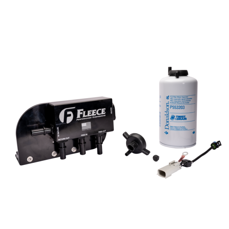 Fleece Performance 17-24 Ford F250-550 Powerstroke Under Bed Fuel Filter Assembly - Racecraft Industries