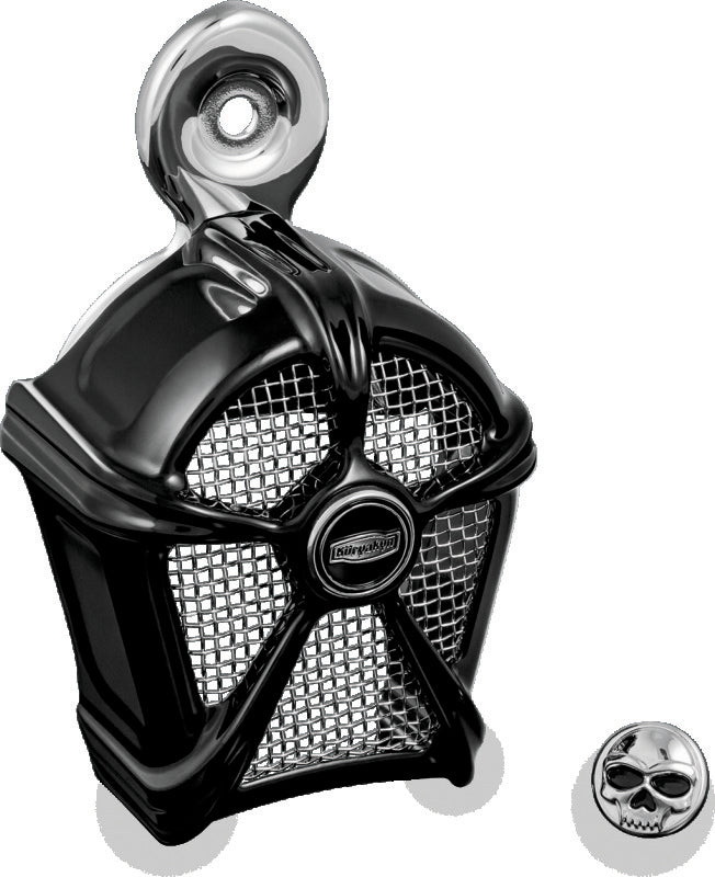 Kuryakyn Mach 2 Horn Cover Black With Chrome Mesh - Racecraft Industries