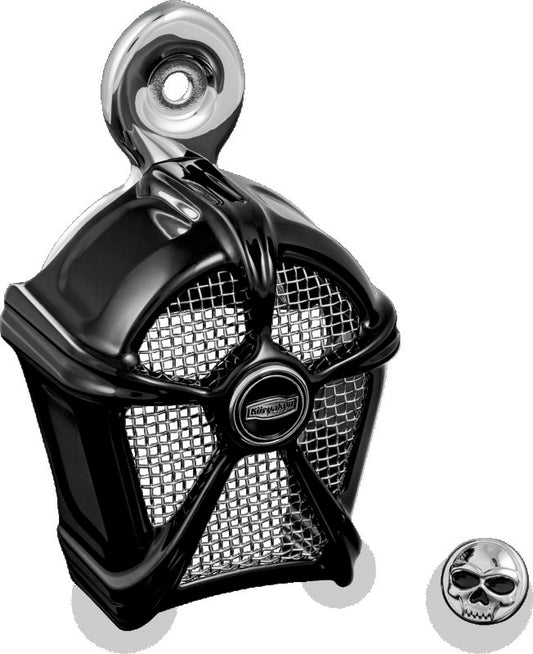 Kuryakyn Mach 2 Horn Cover Black With Chrome Mesh - Racecraft Industries