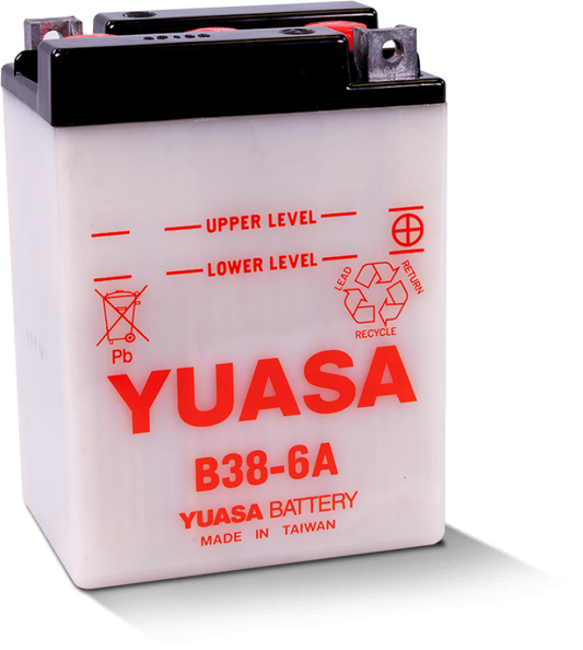 Yuasa B38-6A Conventional 6-Volt Battery - Racecraft Industries