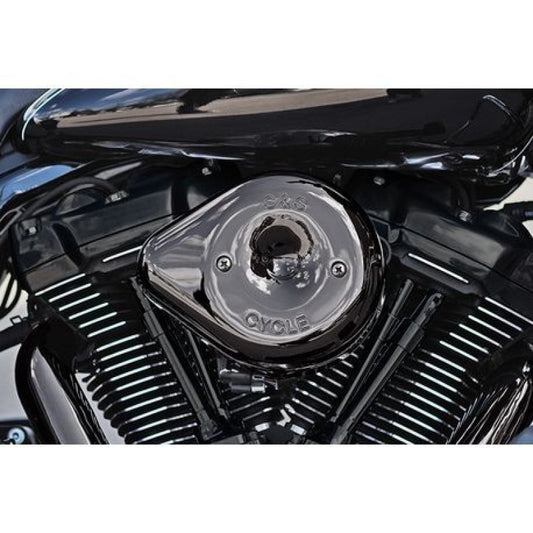S&S Cycle 17-23 M8 Models Lava Chrome Stealth Teardrop Air Cleaner Kit - Racecraft Industries