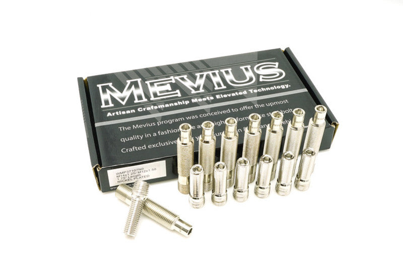 Wheel Mate Stud Conversion M14 x P1.25-M14 x P1.50 / 75mm L - Nickel Finish (QTY 20) - Racecraft Industries