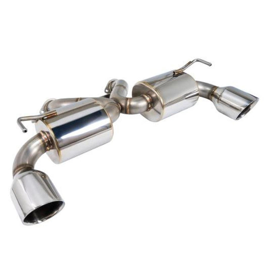 Remark Nissan 370Z (Z34) V2 Axle Back Exhaust w/Stainless Steel Double Wall Tip - Racecraft Industries