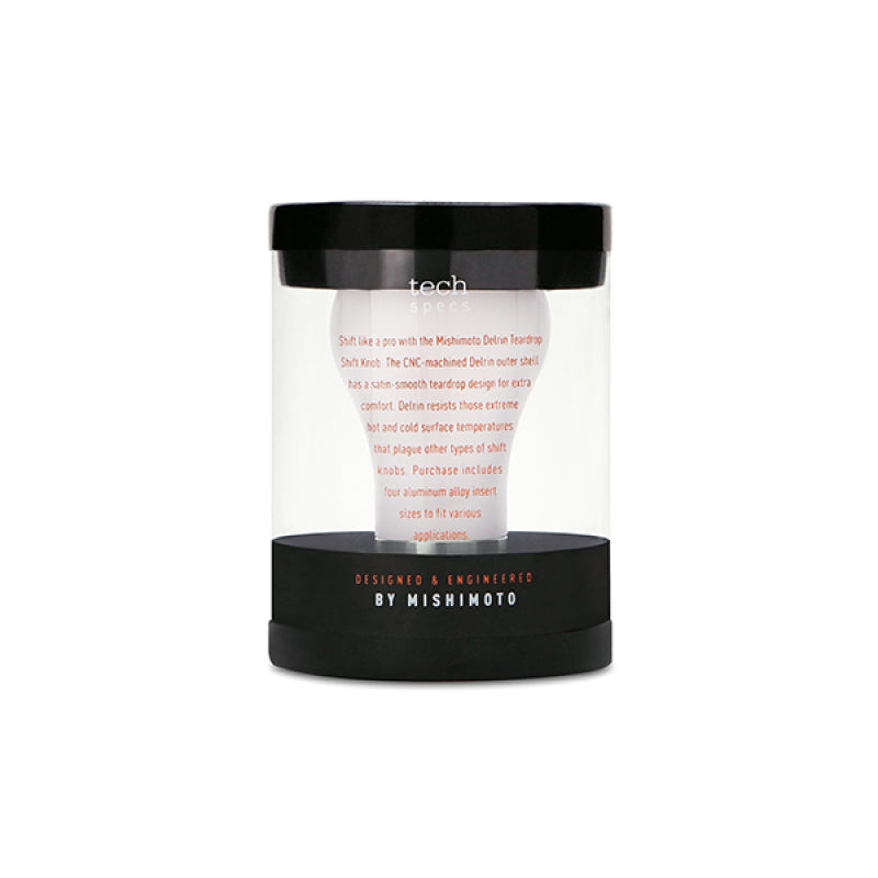 Mishimoto Teardrop Shift Knob - White - Racecraft Industries