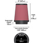 Airaid Universal Air Filter - Cone 6 x 7-1/4 x 5 x 7 - Racecraft Industries