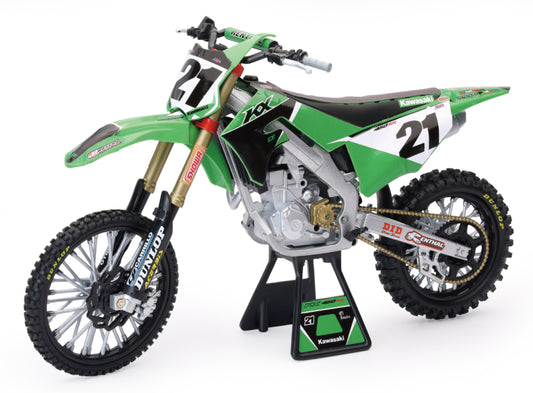 New Ray Toys Kawasaki KX450F Factory Team (Jason Anderson)/ Scale - 1:6 - Racecraft Industries