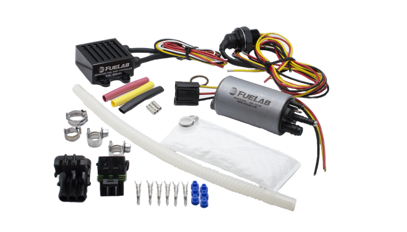 Fuelab 253 In-Tank Brushless Fuel Pump Kit w/9mm Barb & 6mm Siphon/72002/74101/Pre-Filter - 500 LPH - Racecraft Industries
