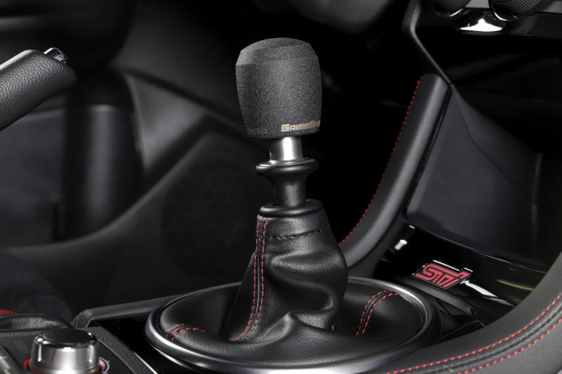 GrimmSpeed Stubby Shift Knob Stainless Steel Black - M12x1.25 - Racecraft Industries