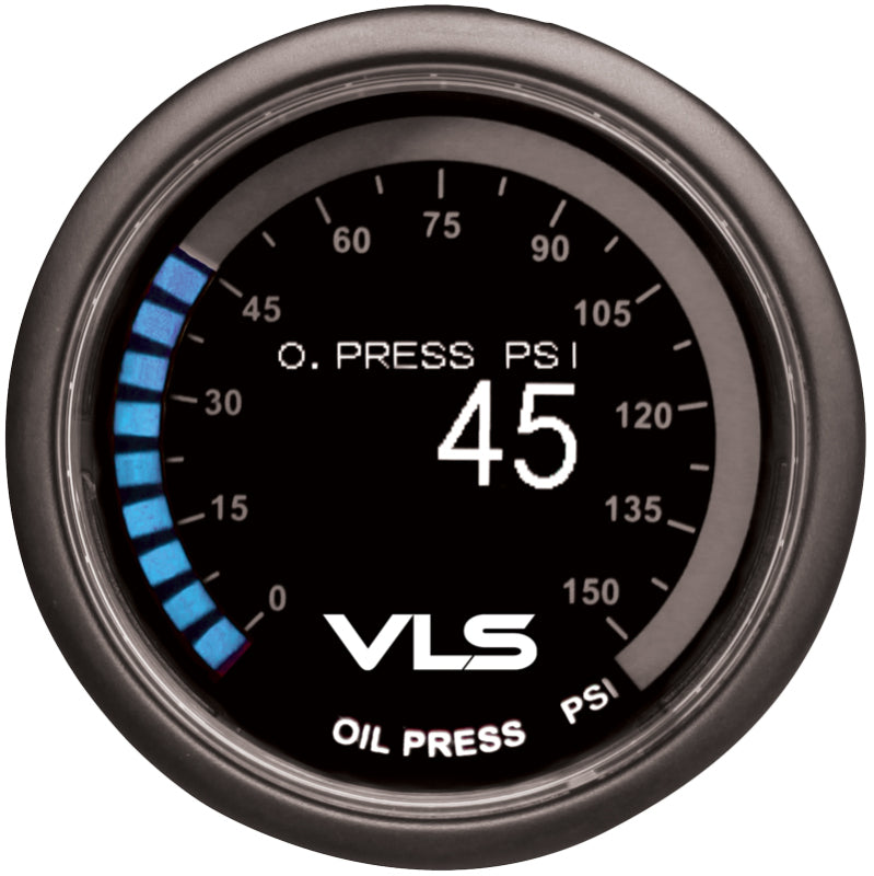 Revel VLS 52mm 0-150PSI Digital OLED Oil Pressure Gauge - Racecraft Industries