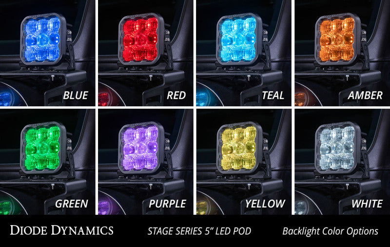 Diode Dynamics SS5 LED Pod Pro - White Spot (Pair) - Racecraft Industries