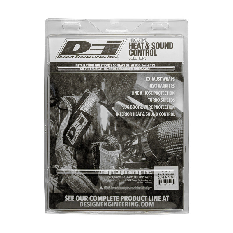 DEI Heat Screen GOLD 24in x 24in - Non-Adhesive - Racecraft Industries