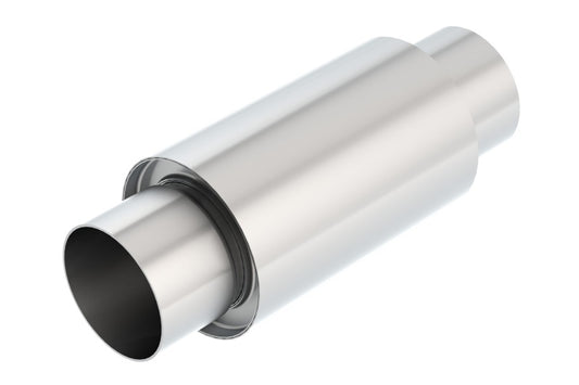 Borla 3 -1/2in In/Out x 5in Round x 8in Long XR-1 Sportsman Shorty Racing Muffler - Racecraft Industries