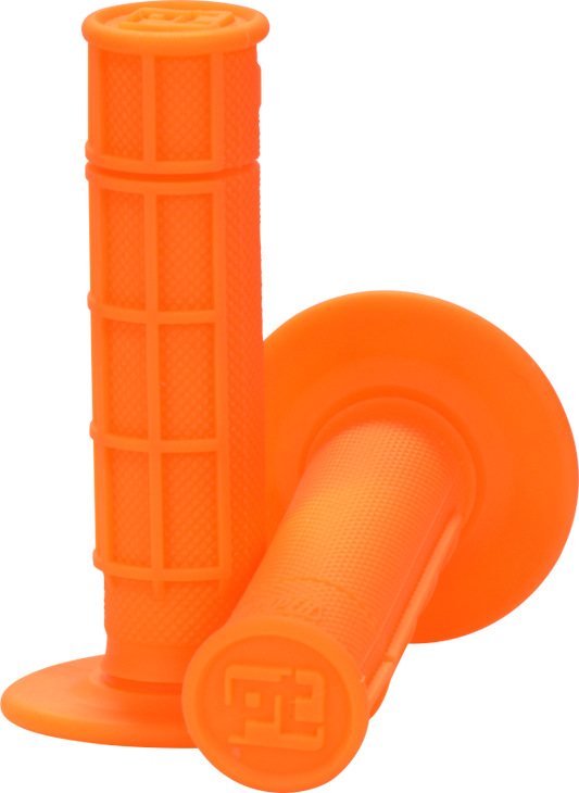 ProTaper 1/2 Waffle Grips - Neon Orange - Racecraft Industries