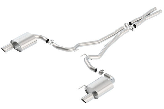 Borla S-Type Cat-Back 15-17 Ford Mustang GT 5.0L V8 MT/AT 2.5in pipe 4in tip - Racecraft Industries