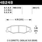 Hawk 97-12 Corvette/01-04 Z06/05-09 Z51 DTC-30 Race Rear Brake Pads - Racecraft Industries