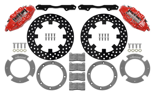 Wilwood 17-21 Can-Am X3RS Red 6-Piston Front Kit 11.25in - Drilled Rotors - Racecraft Industries
