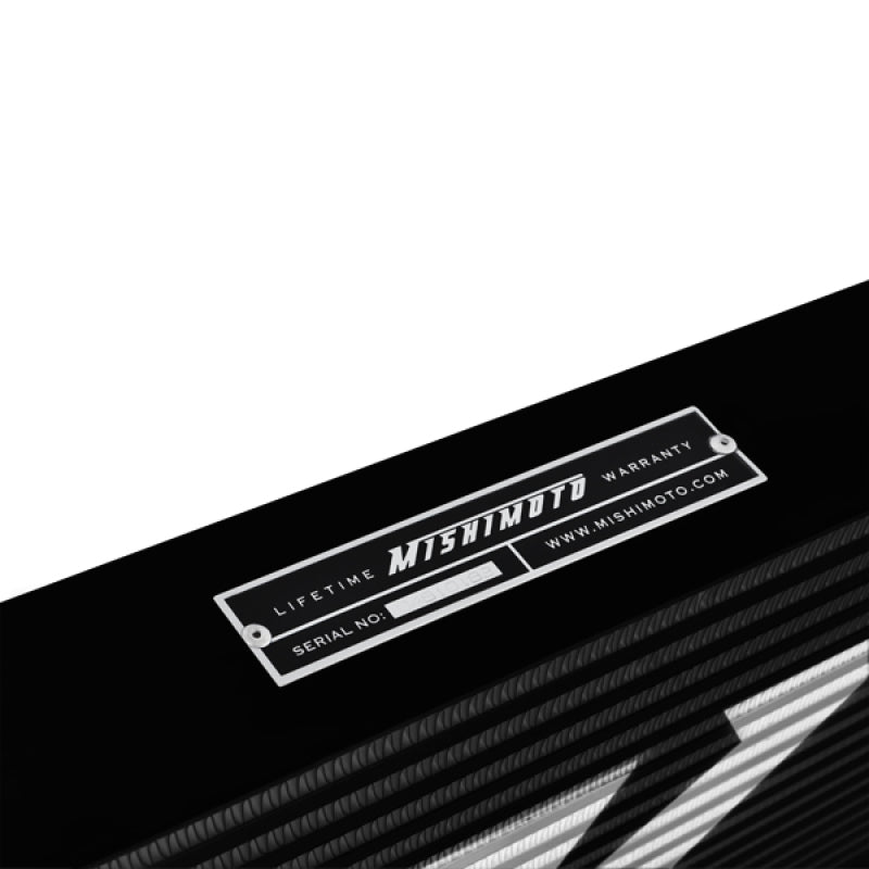 Mishimoto Universal Black R Line Intercooler Overall Size: 31x12x4 Core Size: 24x12x4 Inlet / Outlet - Racecraft Industries