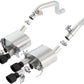 Borla 14-18 C7 Corvette Stingray Axle-Back ATAK Exhaust 2.75in To Muffler Dual 2.75in Out 4.25in Tip - Racecraft Industries