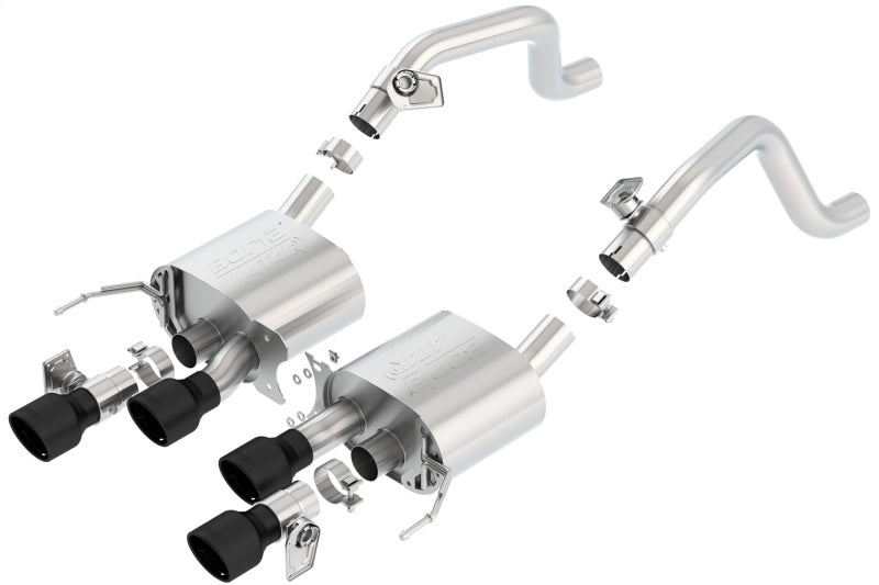Borla 14-18 C7 Corvette Stingray Axle-Back ATAK Exhaust 2.75in To Muffler Dual 2.75in Out 4.25in Tip - Racecraft Industries