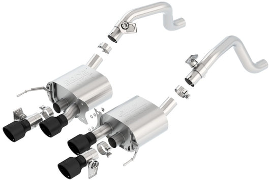 Borla 14-18 C7 Corvette Stingray Axle-Back ATAK Exhaust 2.75in To Muffler Dual 2.75in Out 4.25in Tip - Racecraft Industries
