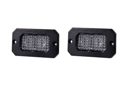 Diode Dynamics Stage Series 2 In LED Pod Sport - White Flood Flush RBL (Pair) - Racecraft Industries