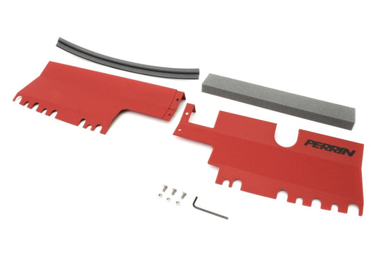 Perrin 15-21 WRX/STI Radiator Shroud (Without OEM Intake Scoop) - Red - Racecraft Industries