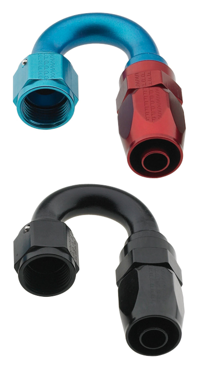 Fragola -6AN x 180 Degree Pro-Flow Hose End - Black - Racecraft Industries